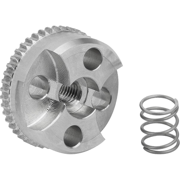 Engagement Element W. Ext. Toothing, Form:E, D4=23, N=38, H=9, 5, Stainless Bright, Comp:Stainless